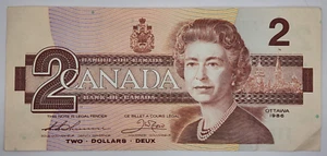 1986 Canada 2 Dollar Banknote - P# 94 - Picture 1 of 7