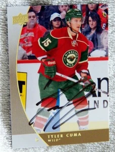 Minnesota Wild Tyler Cuma Signed 12/13 Universal/GTS Gold Promo Rookie Card Auto - Picture 1 of 1