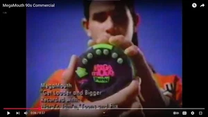 Vintage 1995 Mega Mouth Jam'n Voice verzerrendes Spielzeug Verstärkung Soundeffekte - Bild 1 von 4