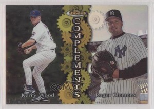 1999 Topps Finest Complements Refractor Right Kerry Wood Roger Clemens #C3