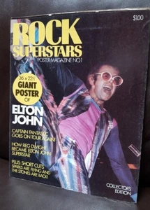 Elton John Penthouse Poster Press Rock Superstars Large POSTER 36" X 22" - Picture 1 of 2