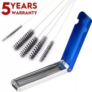 Carburetor Cleaning Kit Carb Dirt Jet Cleaner Tools 13 Needle 5 Wires Brush Tool - Picture 1 of 16