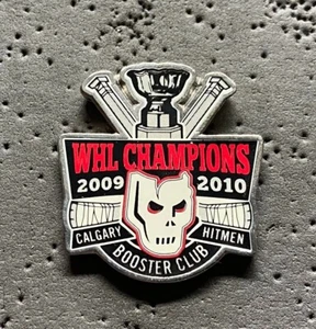 Calgary Hitmen Booster Club 2009-2010 Champions WHL Hockey Pin - Imagen 1 de 2
