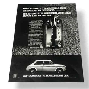 Austin America The Perfect Second Car 1970 anuncio original vintage - Imagen 1 de 3
