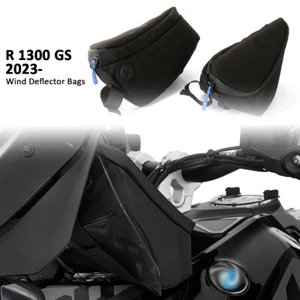 Juego de 2 bolsas de herramientas para deflector de viento delantero negro para BMW R1300GS 2023-2024 - Imagen 1 de 7
