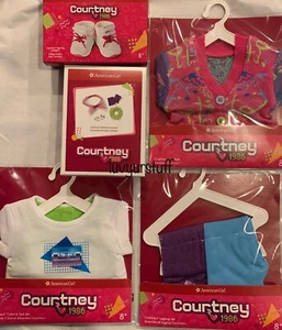 Conjunto de cárdigan y leggings de muñeca American Girl de Courtney con top zapatillas de cabello sin mangas - Imagen 1 de 1