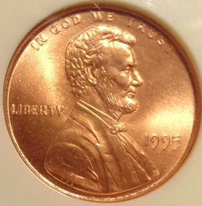 1995 Lincoln Cent - Double Die Obv NGC MS67 Red - Super GEM BU Full RED Coin - Picture 1 of 7