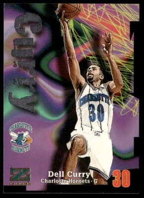 1997-98 Skybox Z-Force Dell Curry #65 Charlotte Hornets - Image 1 of 2