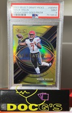 MALIK WILLIS 2022 Panini Select DP GOLD PRIZM Sensations SSP # 02/10💎🔥PSA 9