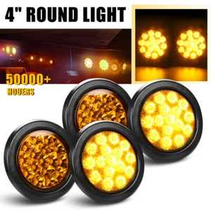 4X Amber LED Tail Lights Stop Reverse Indicator Ute Trailer Caravan Truck Boat - Picture 1 of 9