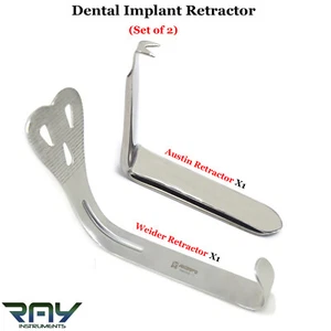 Juego de retracción periostal periostial de lengua labial más grande retractor dental de tejido Austin - Imagen 1 de 3