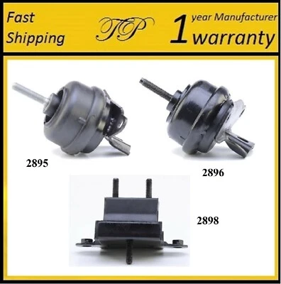 3 piezas de montaje de motor y transmisión para Buick Park Avenue 2000-2005 3,8 L Foto 1 de 4