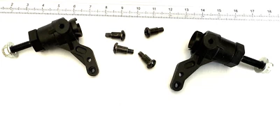 Achsschenkel Lenkhebe mit Radachsen u Schraubeb für 1:10er RC Cars (2071-LH7) - Bild 1 von 4