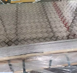 3mm Aluminium Chequer Plate 8x4 2500x1250mm Checker Chequered 5Bar Pattern Sheet - Picture 1 of 8