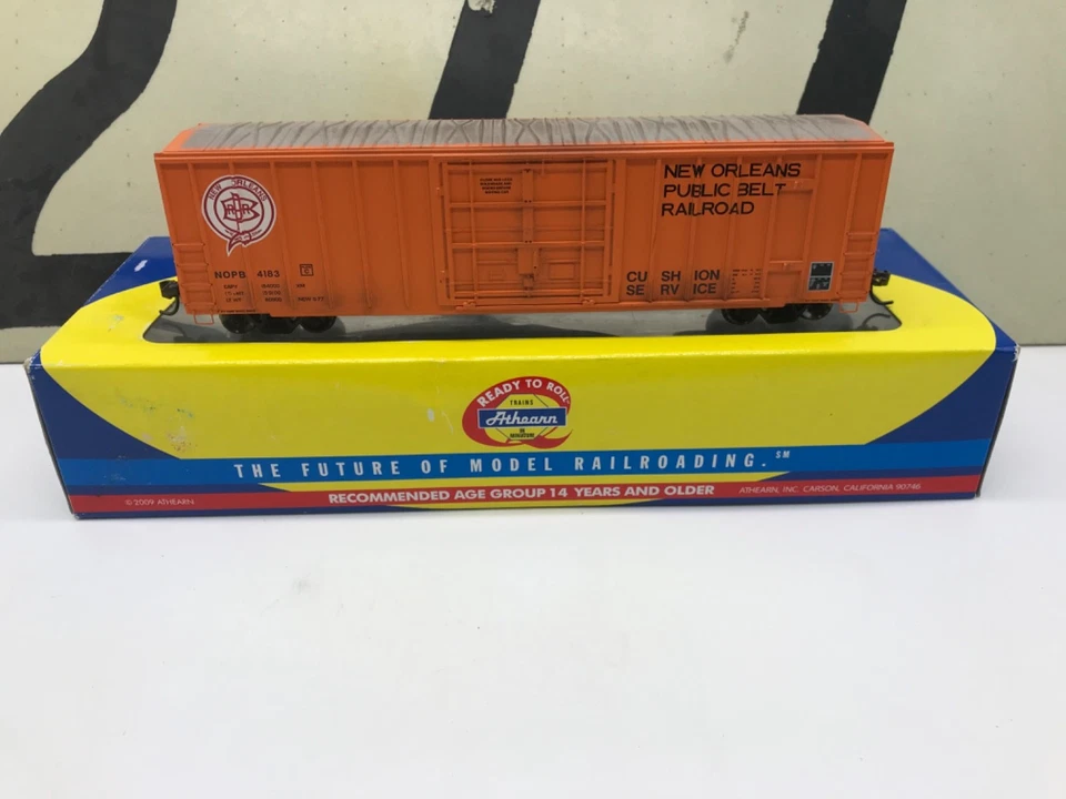 Athearn Ho Scale New Orleans Public Belt RR 50' FMC Boxcar Rd #4183 RTR - Image 1 of 4
