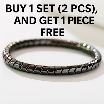 1 Juego (2 piezas) Hombres/Mujeres Terapéutica Salud Energía Curación Pulsera Magnética Terapia Foto 1 de 4