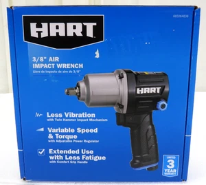Hart 665064638 3/8" Air Pneumatic Impact Wrench 250 Ft. Lbs. Max Torque - Picture 1 of 11