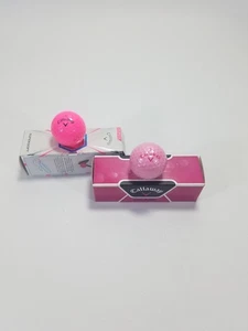 1 Hülle Callaway Solaire und 1 Hülle Supersoft Pink Golfbälle Neu - Bild 1 von 9