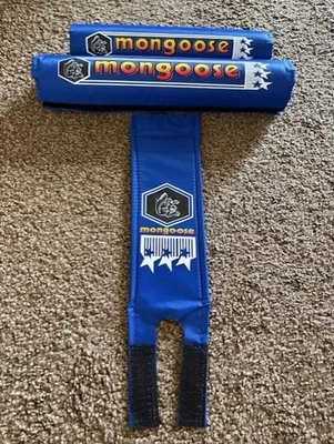 MONGOOSE BMX FREESTYLE Bike Pads Classic Californian Supergoose Old School 80's - Image 1 of 4