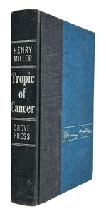Tropic of Cancer by Henry Miller HC 1961 Grove 1st Edition 2nd printing  W8 - Imagen 1 de 2