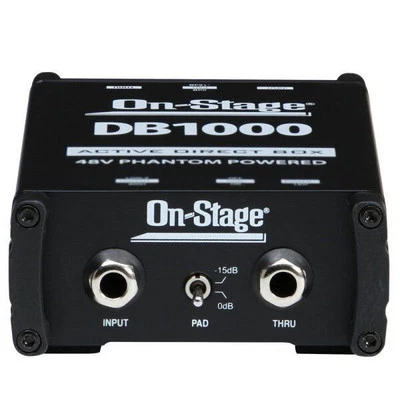 On-Stage DB1000 Active Direct Box w/ Isolated Inputs & Multiple Switch Options - Image 1 of 3