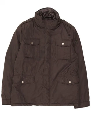 ЧЕМПИОН мужской военный ветровка пальто Великобритании 38 средний черный полиэстер AW13 - Изображение 1 из 4