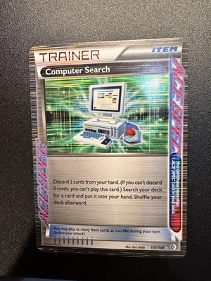 COMPUTER SEARCH #137/149 LP BOUNDARIES CROSSED HOLO RARE POKÉMON TCG 2012 - Image 1 of 4