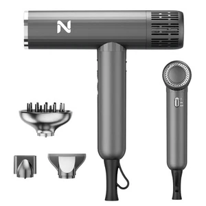 Ionic Salon Hair Dryer with 3 Attachments, 1600W Professional Blow Dryer with... - Picture 1 of 7