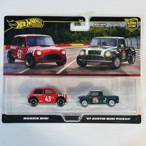 Hot Wheels Premium 2024 Car Culture Morris Mini & ‘67 Austin Mini Pickup 2 Pack - Picture 1 of 17