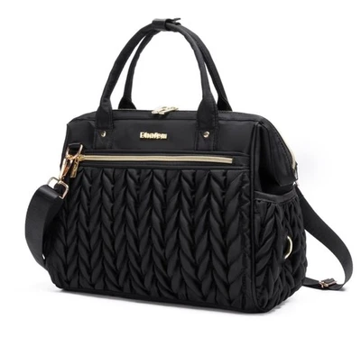 Womens Small Convertible Diaper Bag, Black - Image 1 of 4