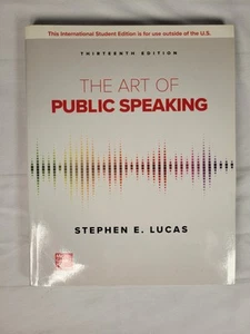 The Art of Public Speaking, Lucas, Stephen - International Edition 13th edition - Picture 1 of 2