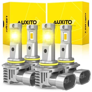 2setH10 LED Headlight Fog Driving Bulbs High Low Beam 3000K Amber Super Bright - Picture 1 of 10