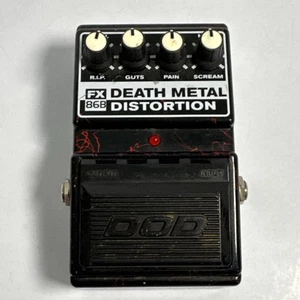 DOD FX86B Death Metal Verzerrung Gitarrenpedal Fuß Red Line schwarz getestet - Bild 1 von 10