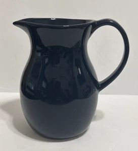 Brocca o vaso in gres blu notte fattoria capacità 32 oz 6,75"h decorazione - Foto 1 di 10