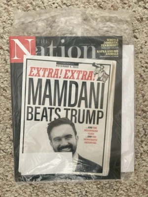 The Nation Magazine December 2025 Mamdani Beats Trump Unread & Sealed Foto 1 de 2