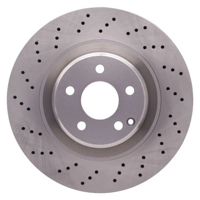 For Mercedes-Benz CL600 01-06 R1 Concepts Drilled 1-Piece Front Brake Rotor Foto 1 de 2