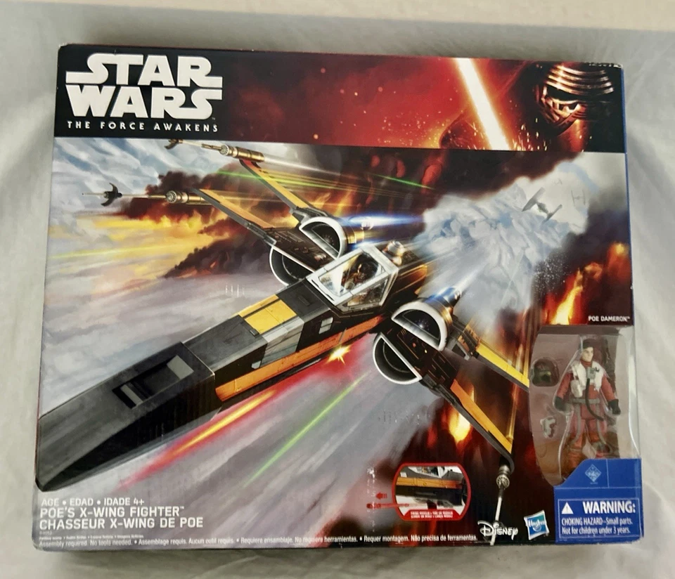 Hasbro Star Wars: The Force Awakens Poe's X-Wing Fighter Poe Dameron 2015 ¡NUEVO!! Foto 1 de 4