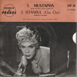 BOB AZZAM ET EDDIE BARCLAY Mustapha - Istanbul France 7 Dora Doll on cover - Picture 1 of 4