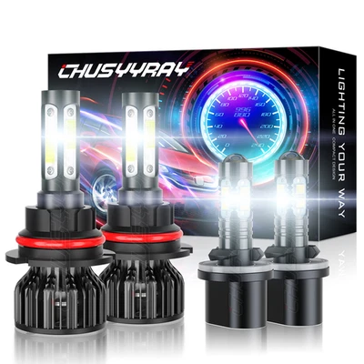 Combo 9007 880 faros LED altos/bajos + bombillas antiniebla para Pontiac Grand Am 1999-05 Foto 1 de 4