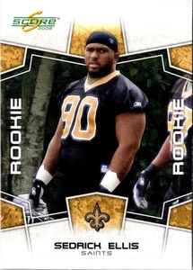 2008 Score Scorecard Sedrick Ellis #337 New Orleans Saints Football Card - Picture 1 of 2