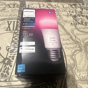 Philips Hue White Color 75W 1100 Lumen Smart Bulb W/O BOX 9290024687 latest gen - Picture 1 of 5
