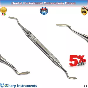 Ochsenbein Chisel Periodontal Beveled Cutting Chisels Dental Surgical Tools CE - Foto 1 di 3