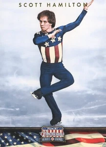 PANINI 2012 AMERICANA HEROES & LEGENDS SCOTT HAMILTON #112 150/299 ELITE FARBE - Bild 1 von 2