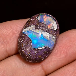 17 Kt Natürlicher Mexikanischer Feueropal Ovale Form Cabochon Lose Edelstein 24X17X9 mm - Bild 1 von 5