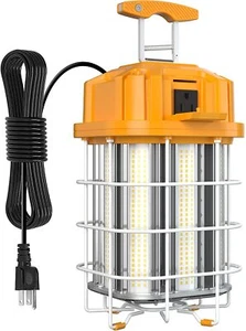 150W LED Temporary Work Light Linkable Constructions Jobsite Lamp 5000K Plug-In - Picture 1 of 9