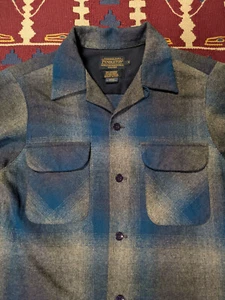 Pendleton Board Shirt, Women's Small, Wool Flannel, Shadow Plaid - Picture 1 of 5