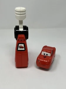 GeoTrax Train Fisher Price Disney Pixar Cars Red Lightning McQueen with RC - Picture 1 of 3