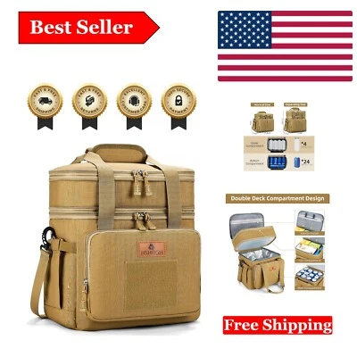 Тактическая сумка для обеда - водонепроницаемый расширяемый кулер для приключений на открытом воздухе, 15 л - Изображение 1 из 4