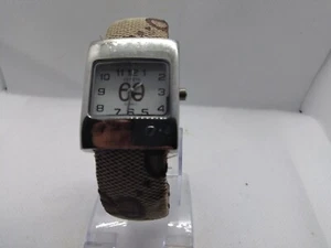 Geneva Watch Bangle Watch Women's Canvas Bangle Silver tone Stainless Steel - Picture 1 of 7