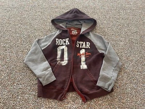 Hanes Boys Rock Star Zip Up Hoodie Size S - Picture 1 of 5